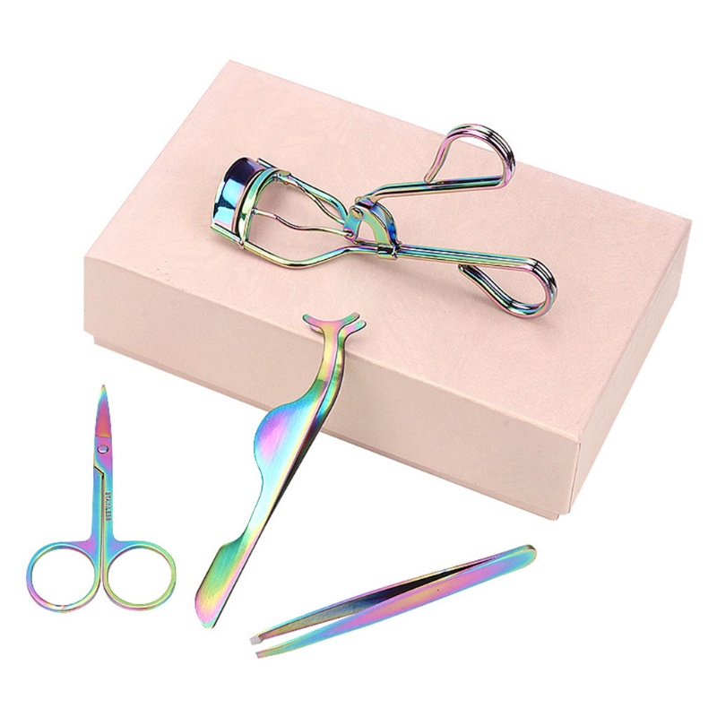 Bộ Dụng Cụ Uốn Lông Mi / Lông Mày / Nhíp Gắp Bằng Thép Không Gỉ YOUYO