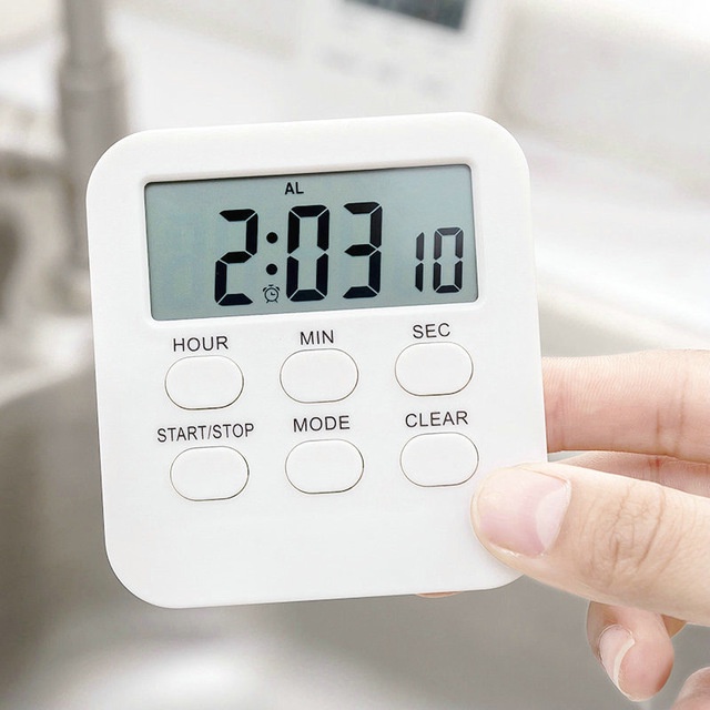 Đồng Hồ Hẹn Giờ Đếm Ngược Điện Tử Dùng Cho Học Sinh Và Nhà Bếp