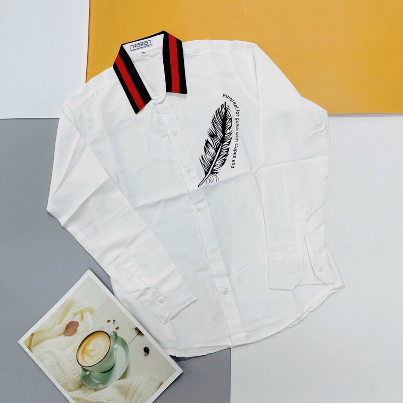 Áo Sơ Mi Họa Tiết Nam Dài Tay 🔵 𝐅𝐑𝐄𝐄 𝐒𝐇𝐈𝐏 🔵 Sơ Mi Nam Vải Lụa Co Giãn Hàng Quảng Châu Thời Trang