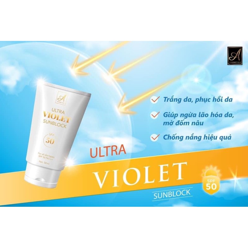 [CHÍNH HÃNG]Kem chống nắng Ultra Violet Sunblock Acosmetics⚡️Siêu hot⚡️ | BigBuy360 - bigbuy360.vn