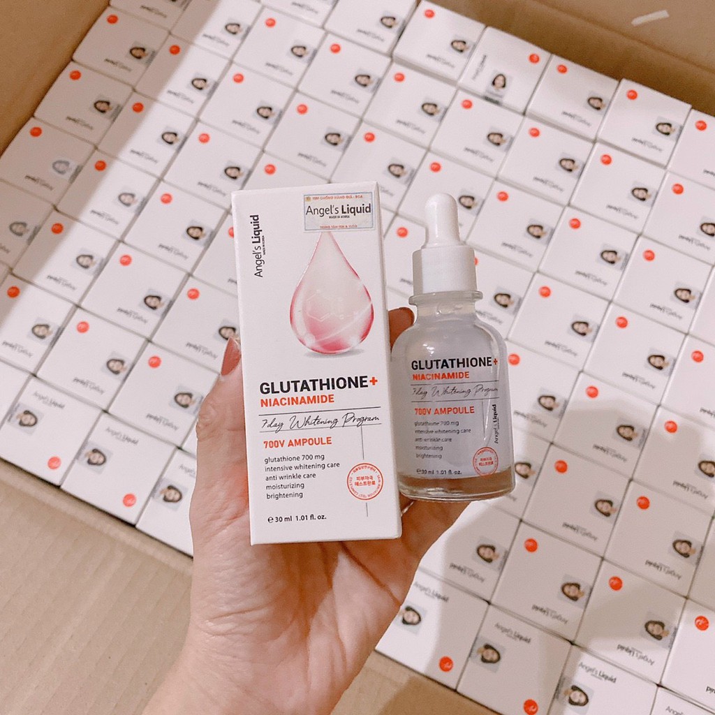 [ MẪU MỚI ] Huyết thanh Angel’s Liquid Glutathion Niacinamide 7Day Whitening Program 700V Ample