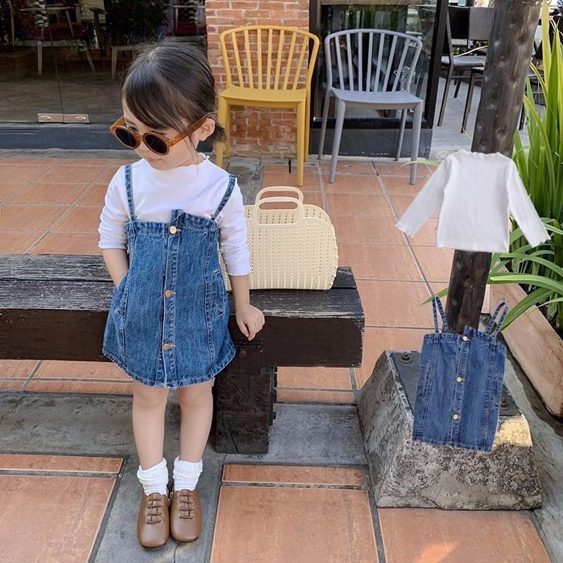 Váy dây denim bé gái thời trang mùa hè (không kèm áo ) Hàng Quảng Châu cao cấp