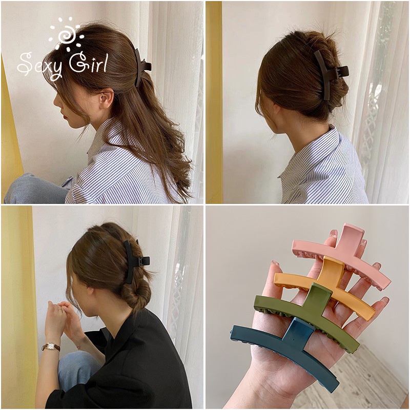 Kẹp tóc cá mập đơn giản phong cách Hàn Quốc thời trang cho nữ