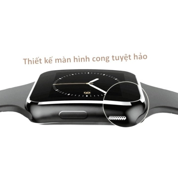 Đồng hồ thông minh Smartwatch X6 màu trắng màn hình cong thời trang cao cấp