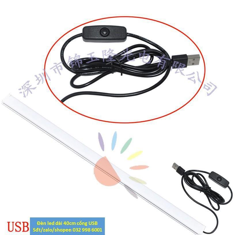 Đèn USB 36Led dài 40cm tản nhiệt nhôm có công tắc