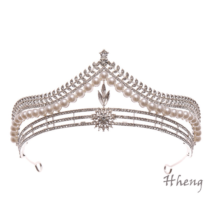 YADORNOS Cô Dâu Thái Mũ Ren Dát Retro Mũ Đội Đầu Cao Cấp Hợp Kim Thái Cưới Sinh Nhật Phụ kiện Tóc Cho Nữ Ren Dát Retro Mũ Đội Đầu Cao Cấp Hợp Kim Thái