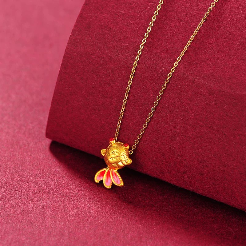 Mặt dây chuyền vàng 24k cá vàng - ANCARAT - AG9992.C015.022B