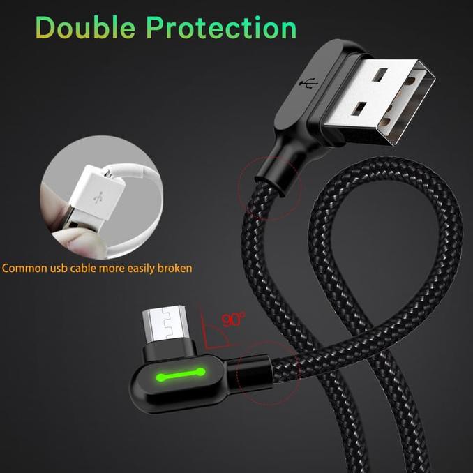 Mcdodo Dây Cáp Sạc Nhanh Có Đèn Led 90 Độ Cổng Micro Usb Cho Samsung Xiaomi - Ca-5771