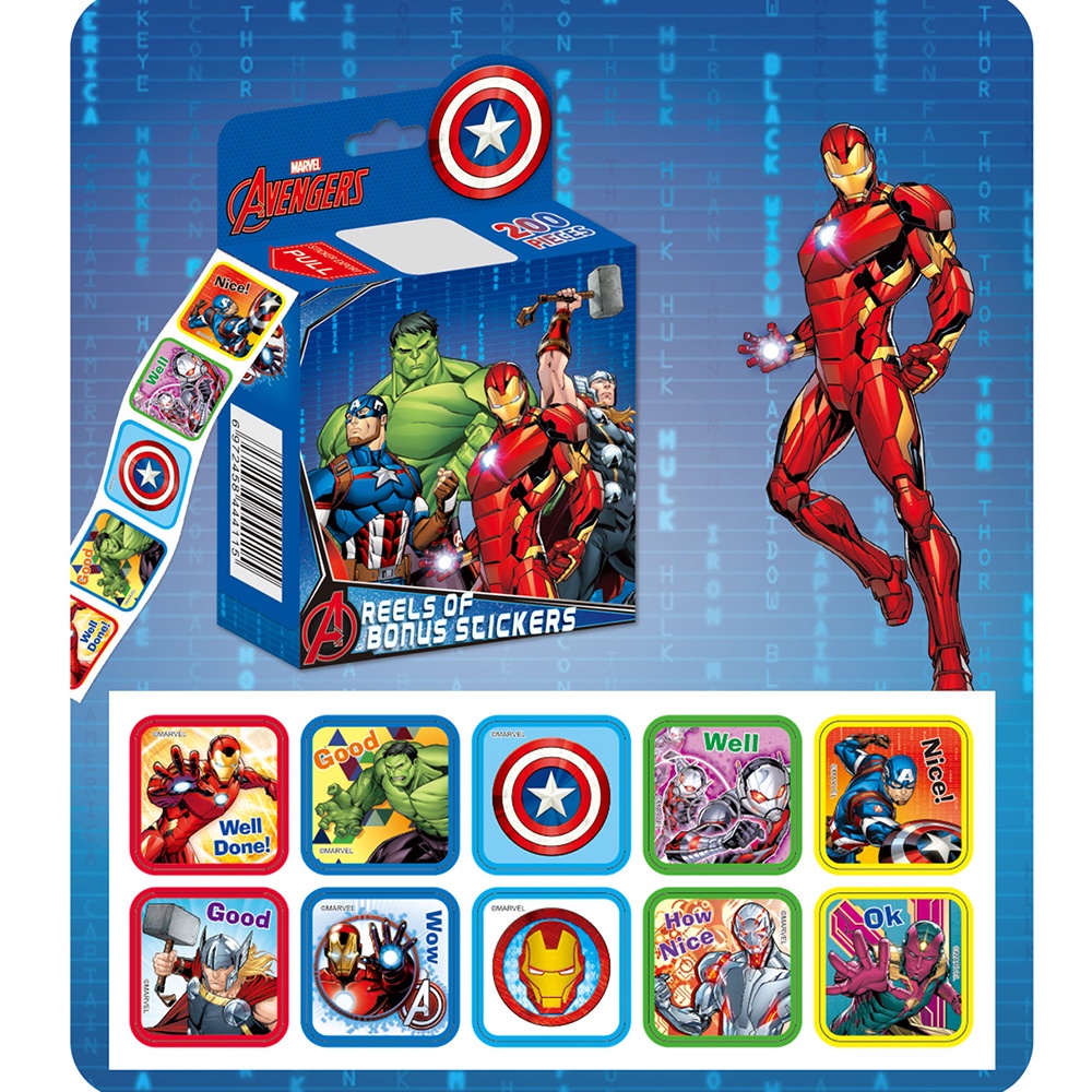 Bộ 200 Nhãn Dán Họa Tiết Hoạt Hình Frozen / Công Chúa Spiderman Siêu Anh Hùng Độc Đáo Cho Bé