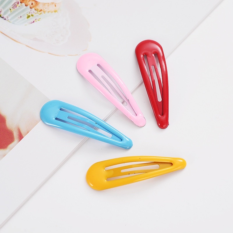 Sét 4 cặp tóc bấm, kẹp tóc mái style Hàn Quốc màu candy dễ thương cho bé gái Xu Xu Kids