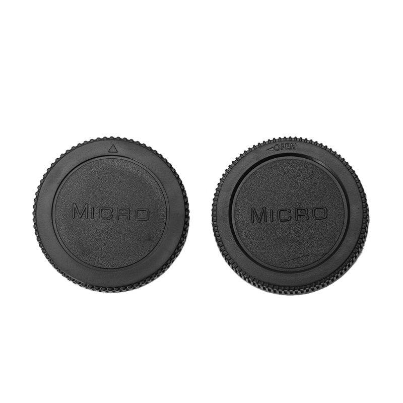 ✿ Đen Nắp Đậy Ống Kính Máy Ảnh Olympus Cho Panasonic Micro 4 /