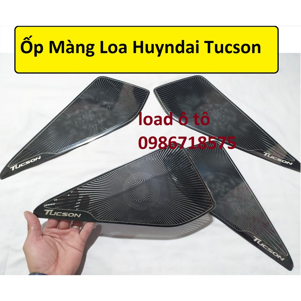 Ốp Tapli Cánh Cửa, Màng Loa Xe Hyundai Tucson 2012-2018 Mẫu Titan Cao Cấp