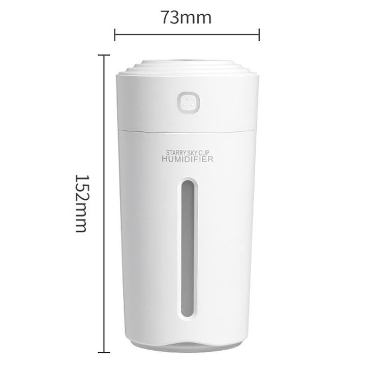 Máy Phun Tinh Dầu Trên Xe Ô Tô 250ml, Nguồn USB 5V Led 7 Color đổi màu