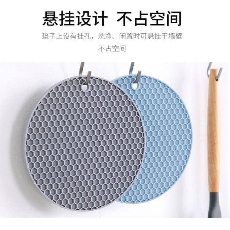 Miếng Lót Nồi Silicon Hình Tròn Nhiều Màu Sắc