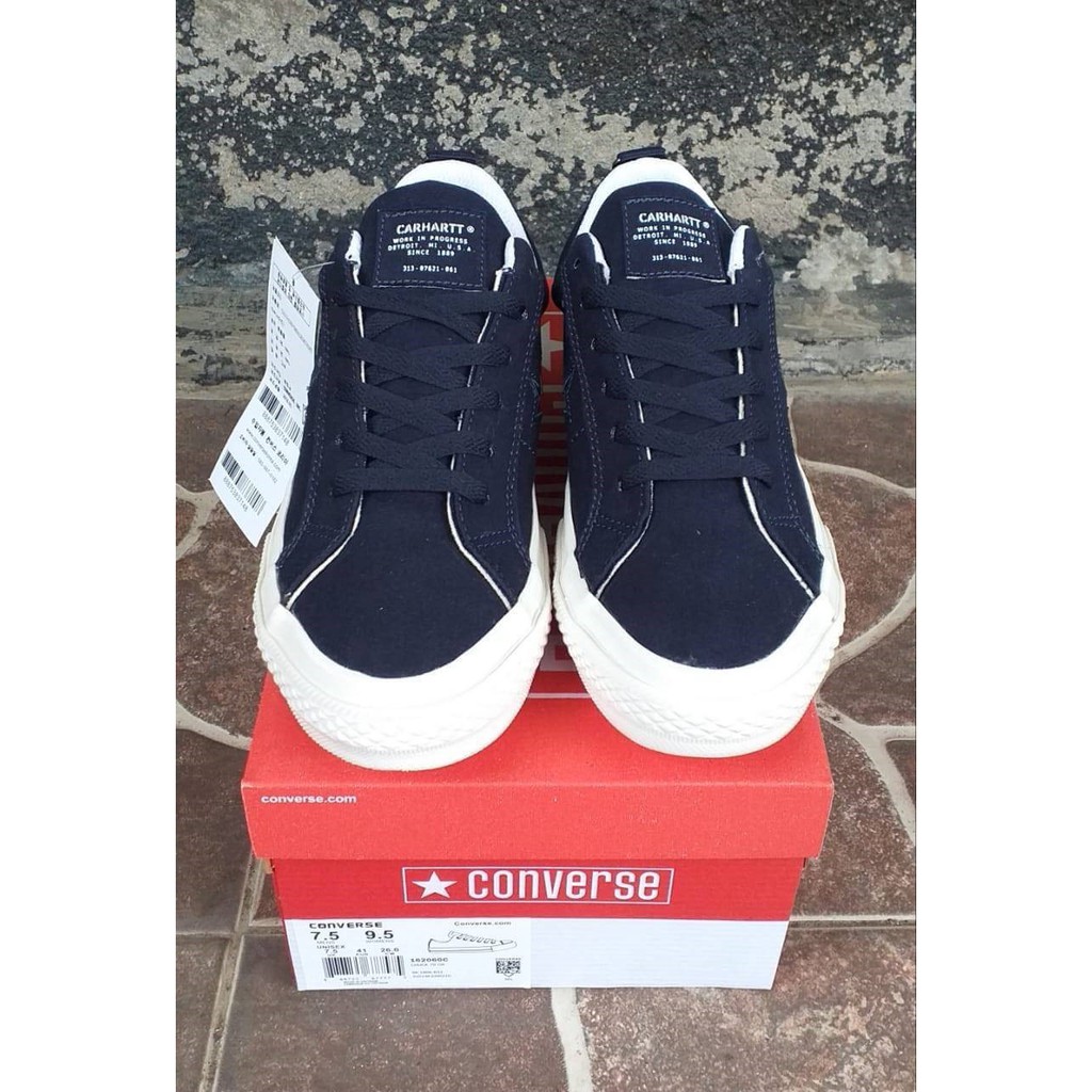 Giày Thể Thao Converse Cổ Thấp Màu Xanh Trắng Thời Trang Trẻ Trung