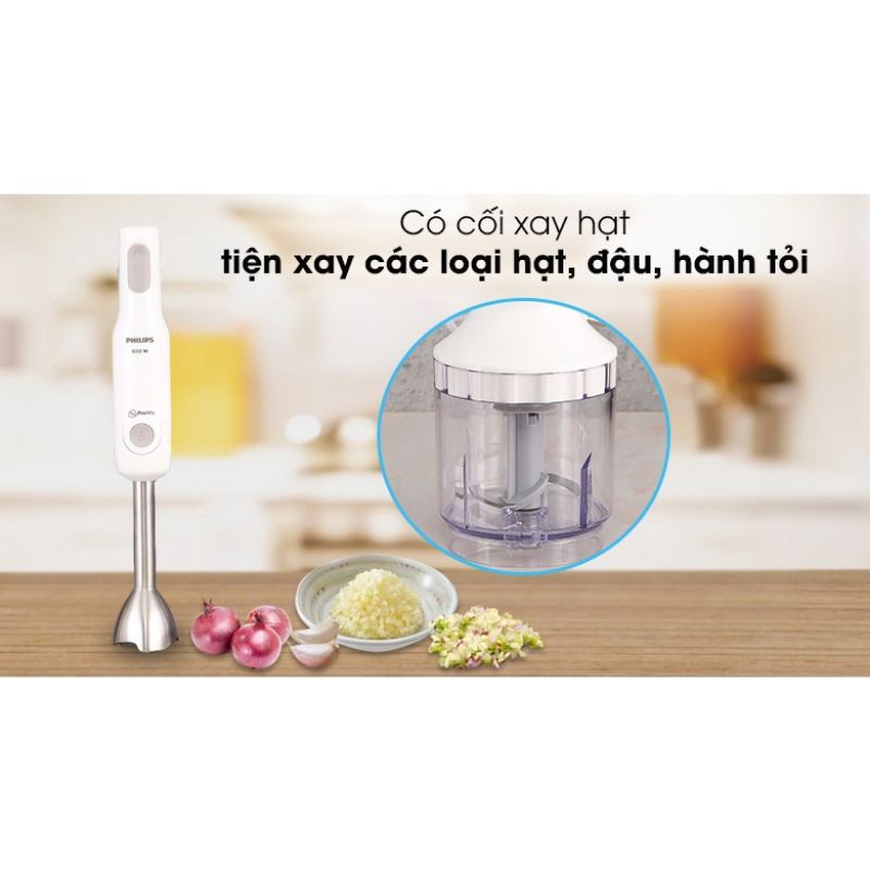 MÁY XAY CẦM TAY ĐA NĂNG PHILIPS HR2537 ( 650W/500ml )