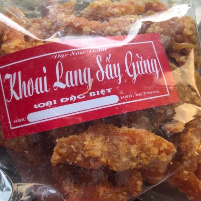 1kg khoai lang mật sấy gừng Đà Lạt loại 1