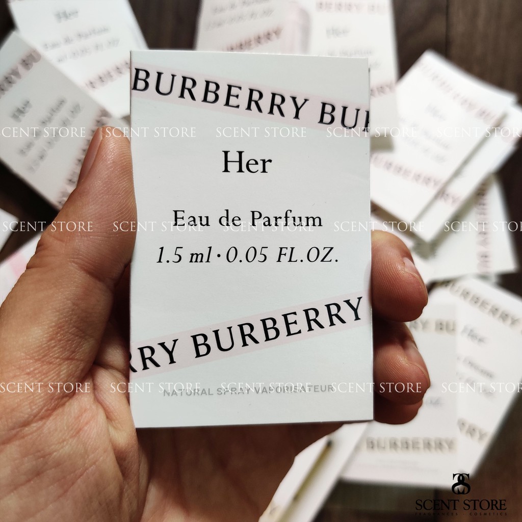 Scentstorevn - Vial chính hãng nước hoa Burberry Her Edp, Blossom, London Dream [1.5ml]