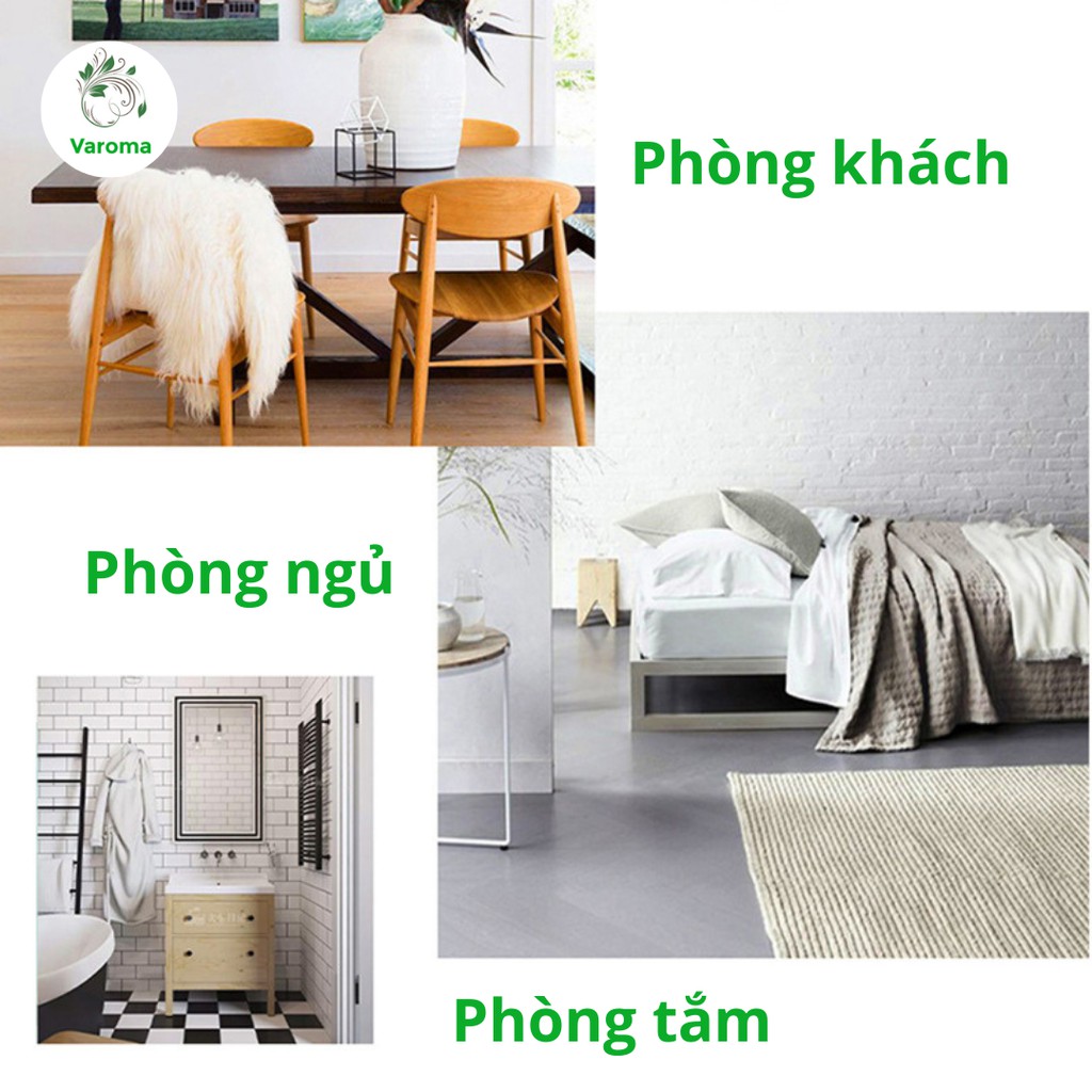 (Mới) Lọ khuếch tán tinh dầu thơm phòng nước hoa thiên nhiên nguyên chất que gỗ tán hương cao cấp VAROMA KT17