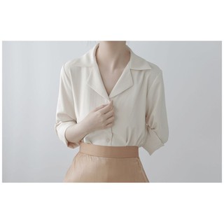 ÁO SƠ MI CỔ VEST DÀI TAY CÔNG SỞ LỤA HÀN