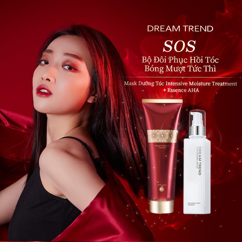 Combo Mask Ủ Tóc + Tính chất dưỡng phục hồi tóc AHA DREAM TREND