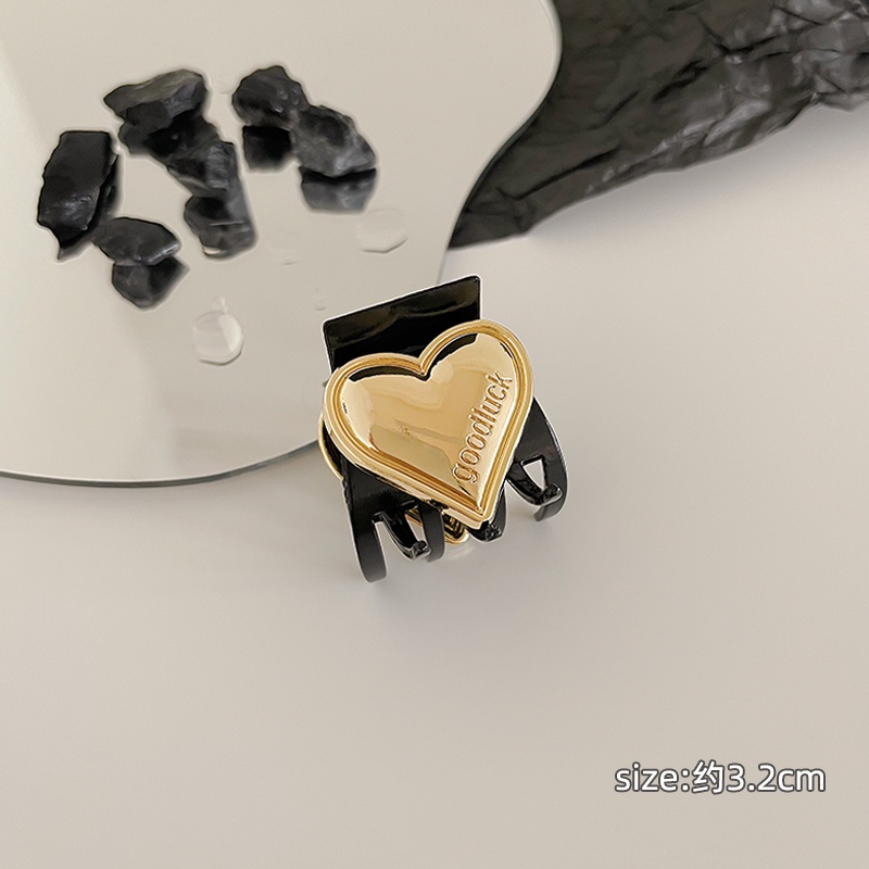 Kẹp Tóc Đuôi Ngựa Hình Trái Tim Phong Cách Hàn Quốc Dành Cho Nữ