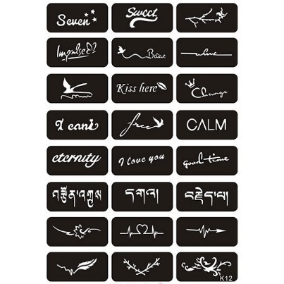 KHUÔN VẼ HENNA DÙNG NHIỀU LẦN
