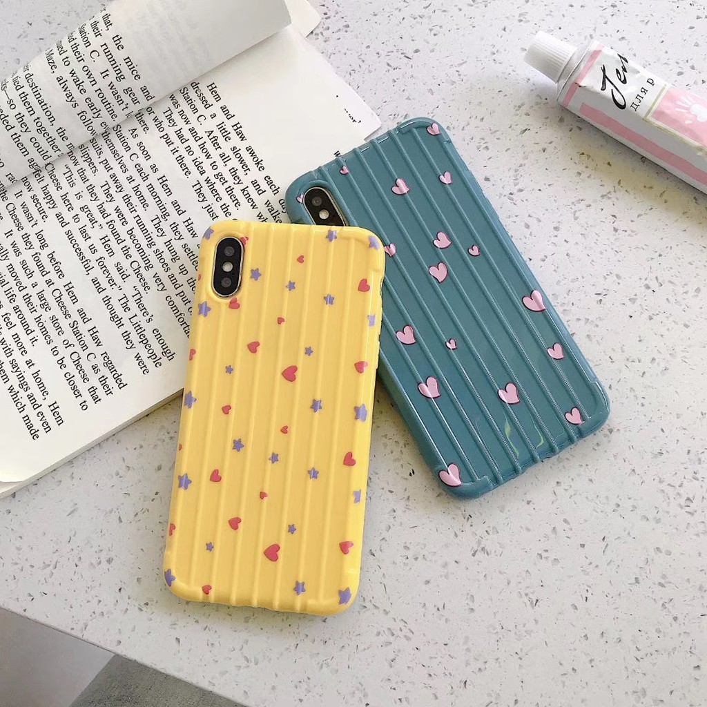 🌸VIDEO THẬT🌸 Ốp Lưng iPhone Vali Sọc Nổi Hình Trái Tim iPhone 6/6s/6plus/6splus/7plus/8plus/x/xs/xs max/11/11 pro max | BigBuy360 - bigbuy360.vn