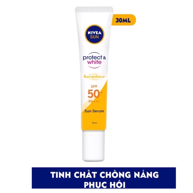 Combo Chống nắng phục hồi NIVEA (Tinh chất chống nắng 30ml+ Sữa dưỡng thể chống nắng phục hồi 200ml)