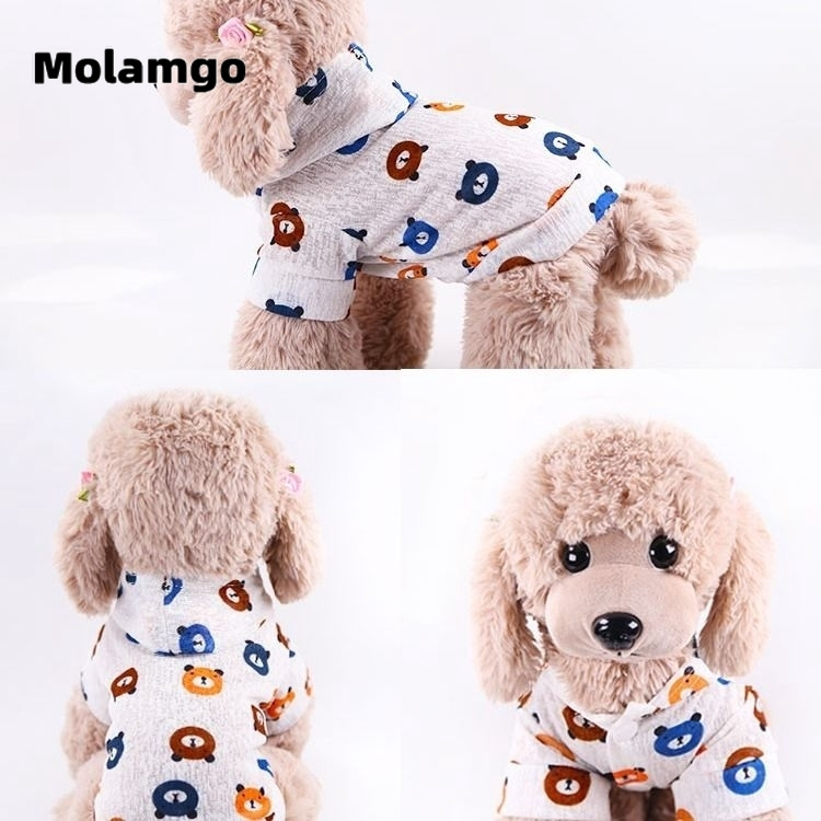 Bộ Đồ Thời Trang Kẻ Sọc Thiết Kế Dễ Thương Cho Thú Cưng