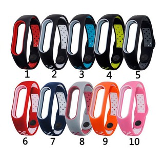 Dây đeo bằng silicone mềm cho đồng hồ thông minh Xiaomi Mi Band 2