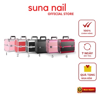 Cốp 2 tầng đựng full đồ Nail , Mi , phun xăm , trang điểm