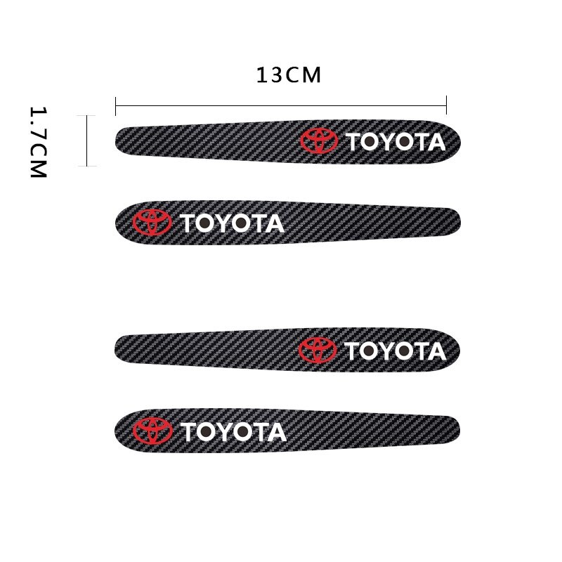 Set 4/ 8 miếng dán bảo vệ tay nắm xe hơi Toyota Vios Corolla Cross Rush Fortuner Wido Camry Innova Sienna