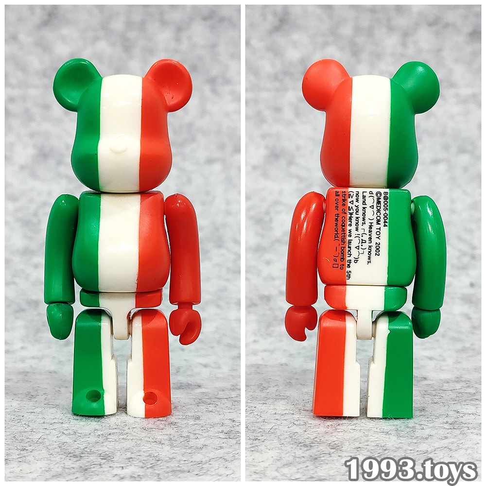 Mô hình gấu bụng phệ Beabrick 100% Series 5 - Flag Italia