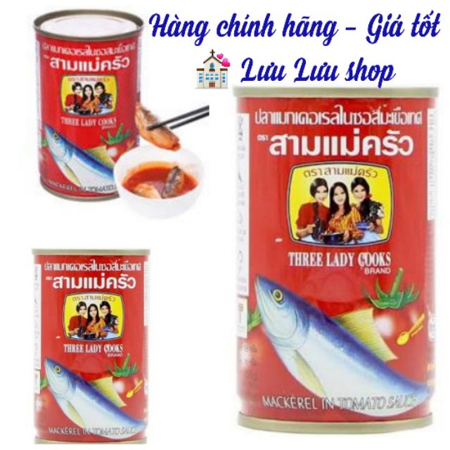 Cá Thái cá hộp 3 cô gái lon 155gr