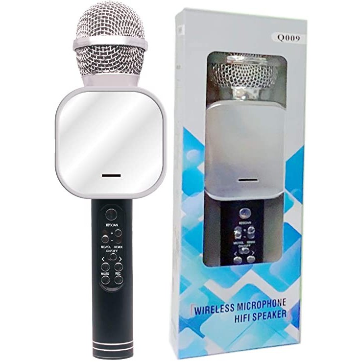 [Mã ELHACE giảm 4% đơn 300K] Micro karaoke bluetooth GrownTech Q009 hỗ trợ thu âm, kiêm loa bluetooth