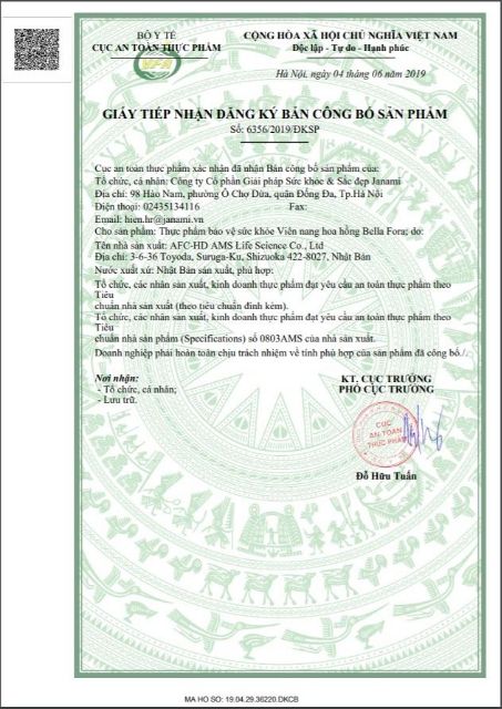 Hồng hương Bella Fora Made in Nhật Bản | Thế Giới Skin Care