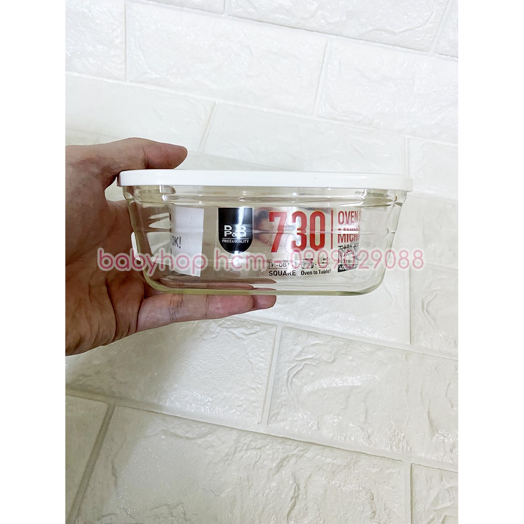 Hộp thủy tinh chịu nhiệt Lock&Lock Easy Seal Container P-0810 370ml P-0815 480ml P-0811 730ml - BABYHOPSG
