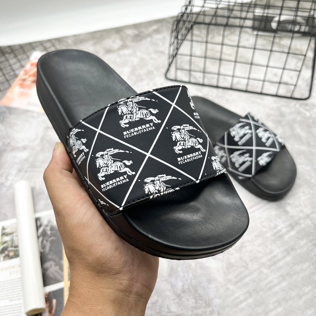 Dép quai ngang  KARL ninja nam nữ unisex thời  trang màu đen đế cao su kool ngầu
