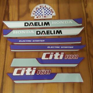 Bộ tem honda citi màu đỏ