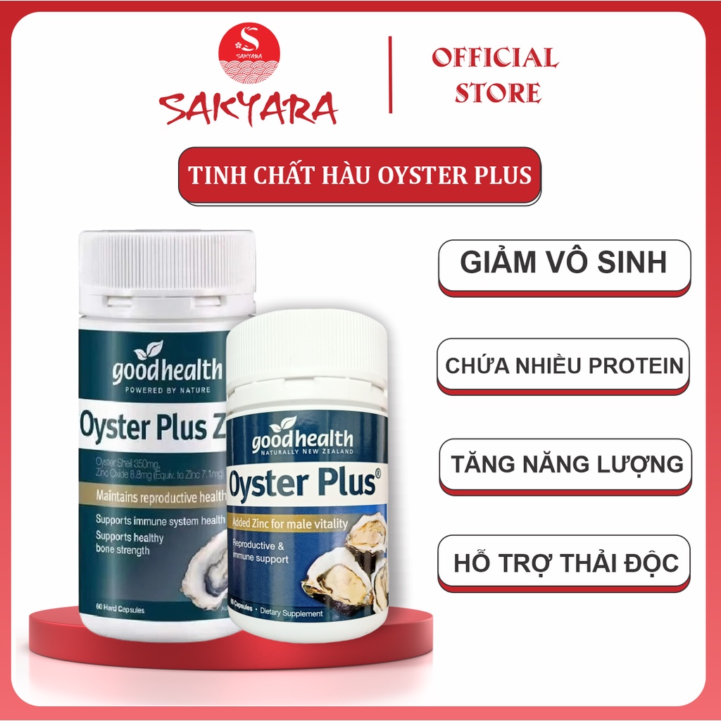 Tinh chất hàu New Zealand Good Health Oyster Plus ZinC tăng cường sinh lý nam giới