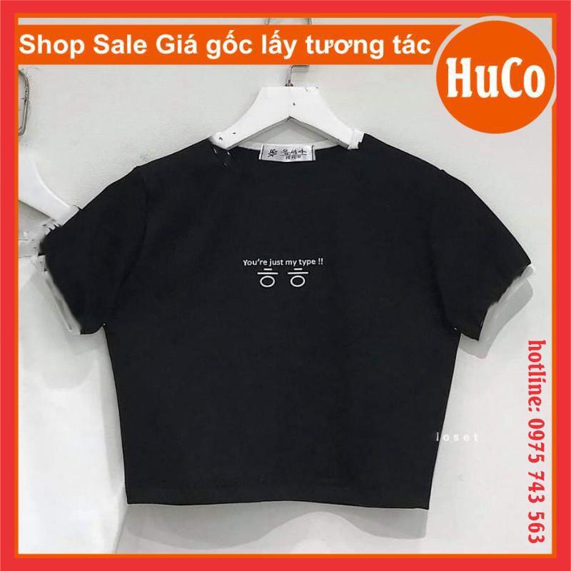 áo thun croptop ngắn tay You're body ôm sát chất bozip co giãn 4 chiều freesize dưới 53kg giá rẻ nhất