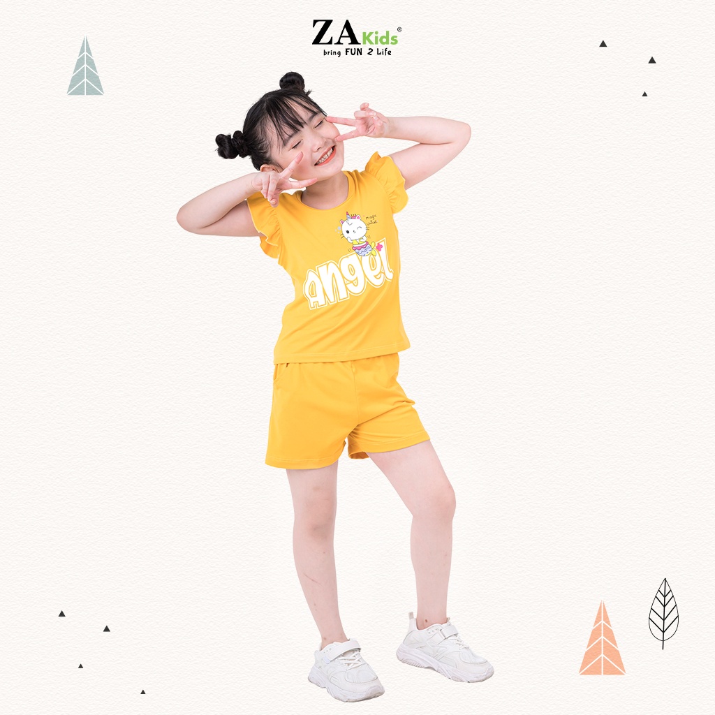 Bộ Quần Áo Thun Ngắn Tay Bé Gái (2-9 Tuổi) ZA Kids ZA22146TN/ZA22143TN
