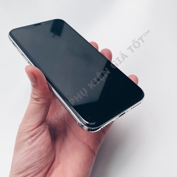 Kính cường lực iPhone full màn hình 10D cho 6-13Promax tặng kèm giấy lau màn hình