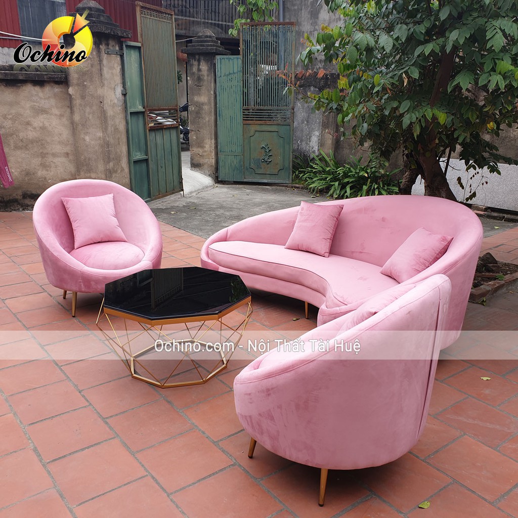 Ghế Sofa có tựa lưng mẫu thuyền cao cấp để phòng khách hoặc shop dài 1m6 ( đủ màu)