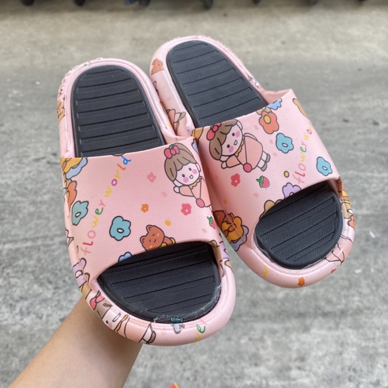 Dép quai ngang nữ xinh thời trang Hàn Quốc 2022 hình Búp Bê siêu dễ thương cute đáng yêu FORM NHỎ TĂNG 1 SIZE