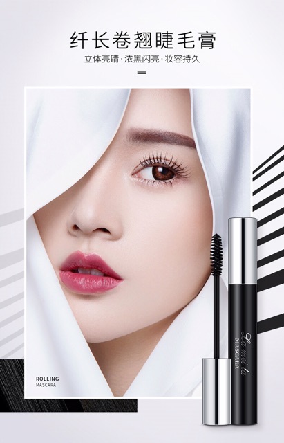 [SẴN] Mascara đầu to sợi mảnh làm dài và dày mi Lameila, chuốt mi không lem, chống nước