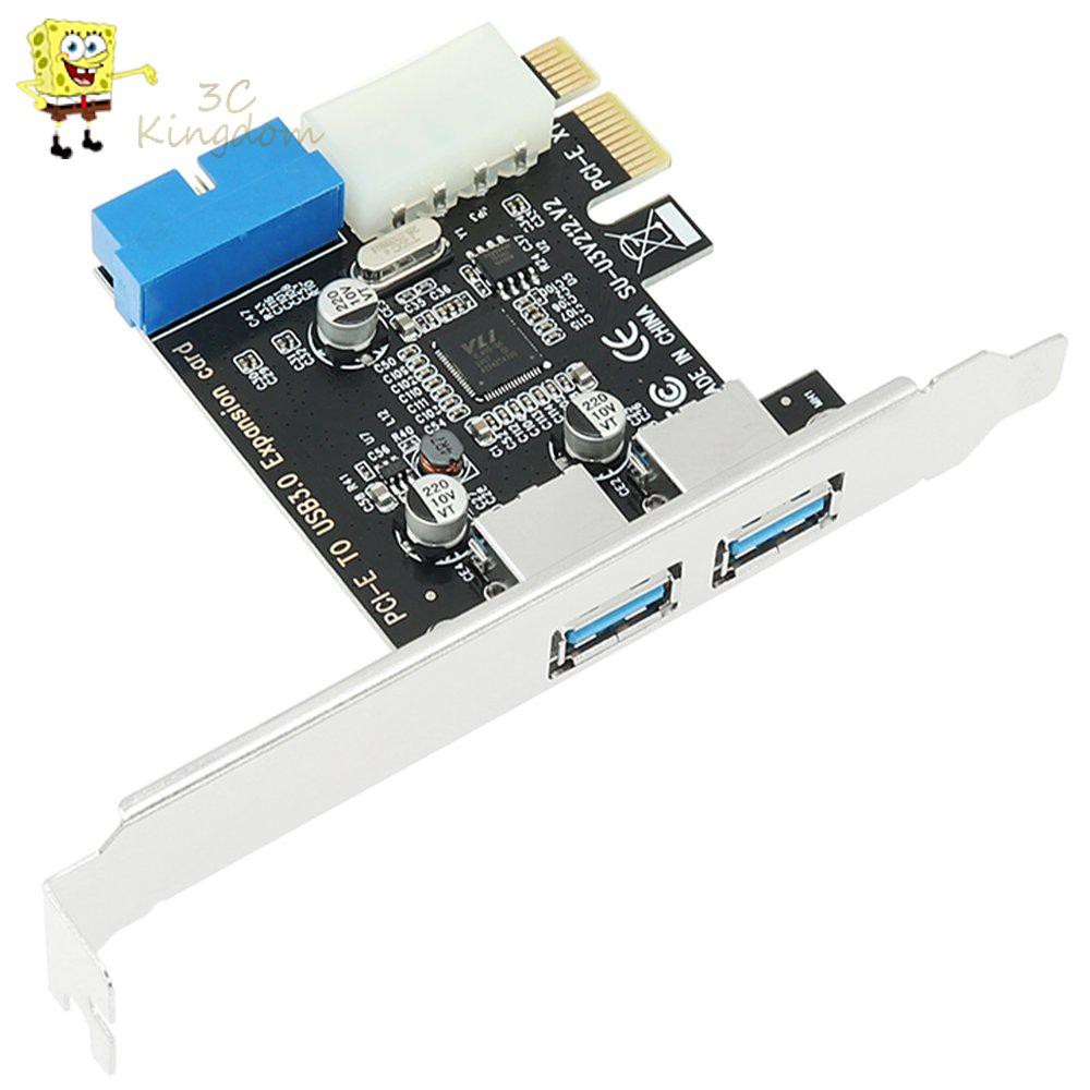 ☆Pro☆ PCI-E To USB 3.0 Expansion Card F2T2 20pin Desktop Computer Motherboard