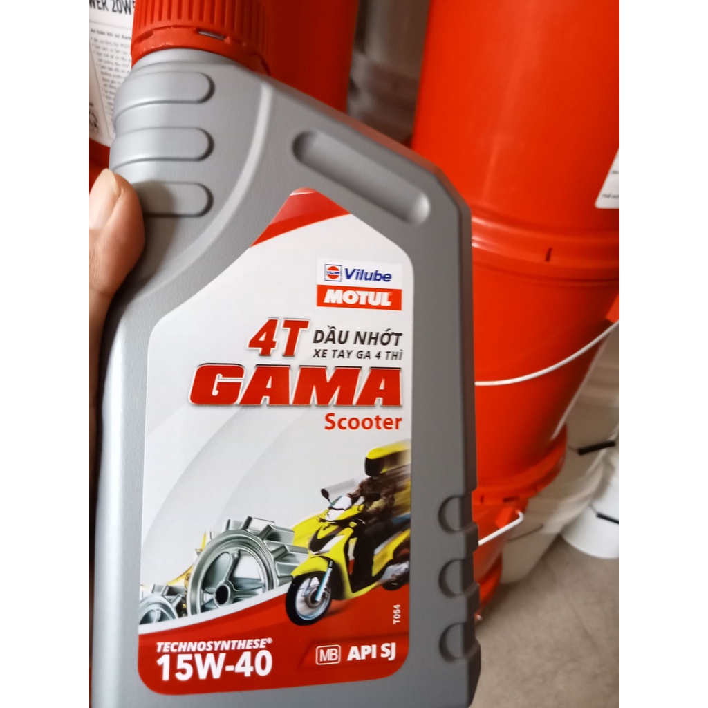 Nhớt Motul Gama 15w40 -nhớt cho xe ga 0,8L