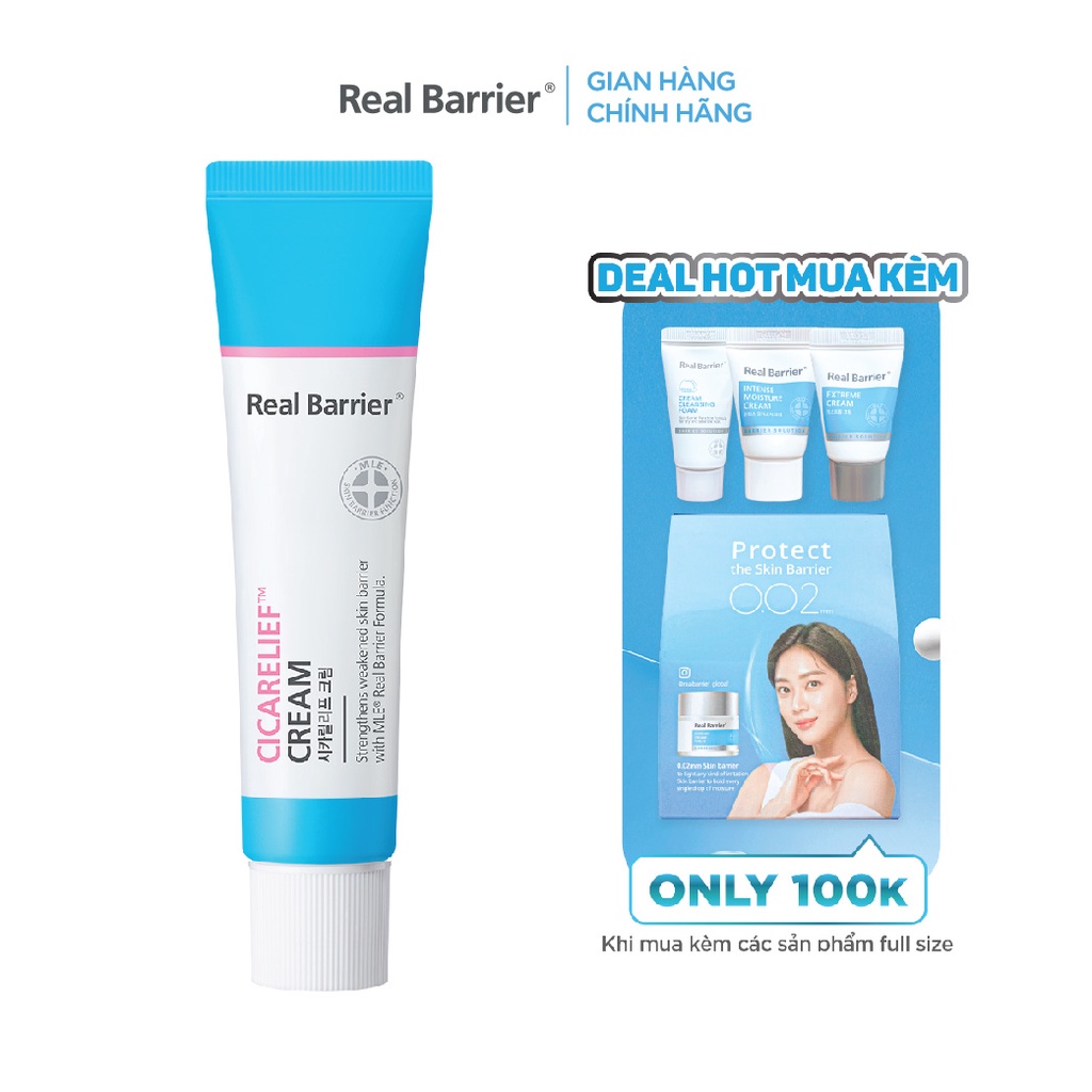 Kem dưỡng ẩm làm dịu REAL BARRIER Cicarelief Cream 30g